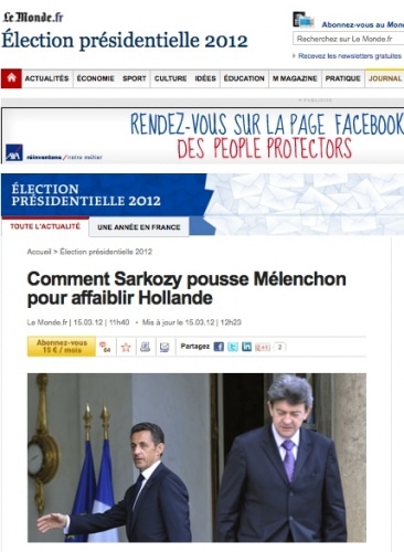Et si Sarkozy poussait Mélanchon pour affaiblir Hollande ?
